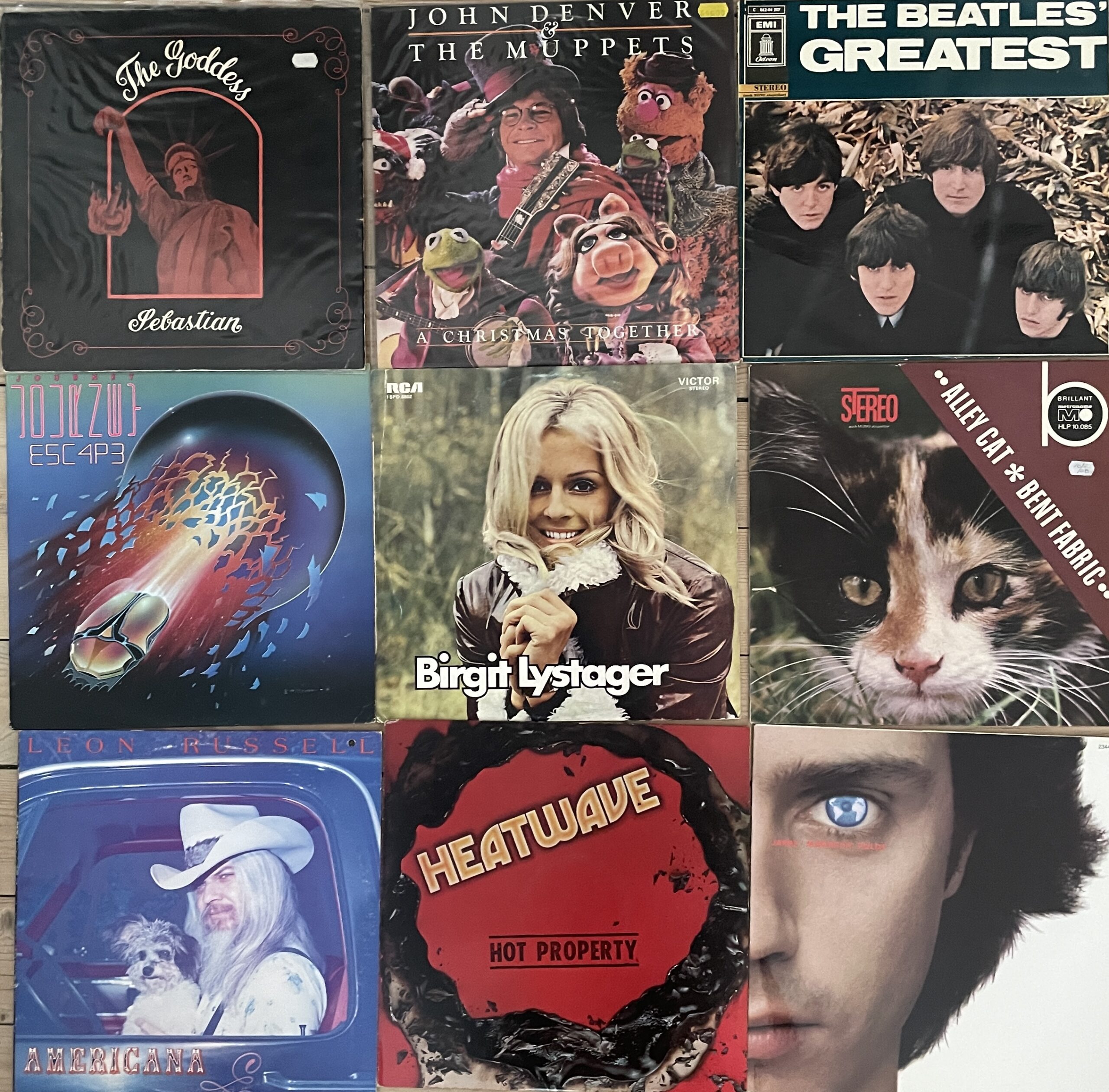 Et udvalg af albumcovers på tværs af genrer